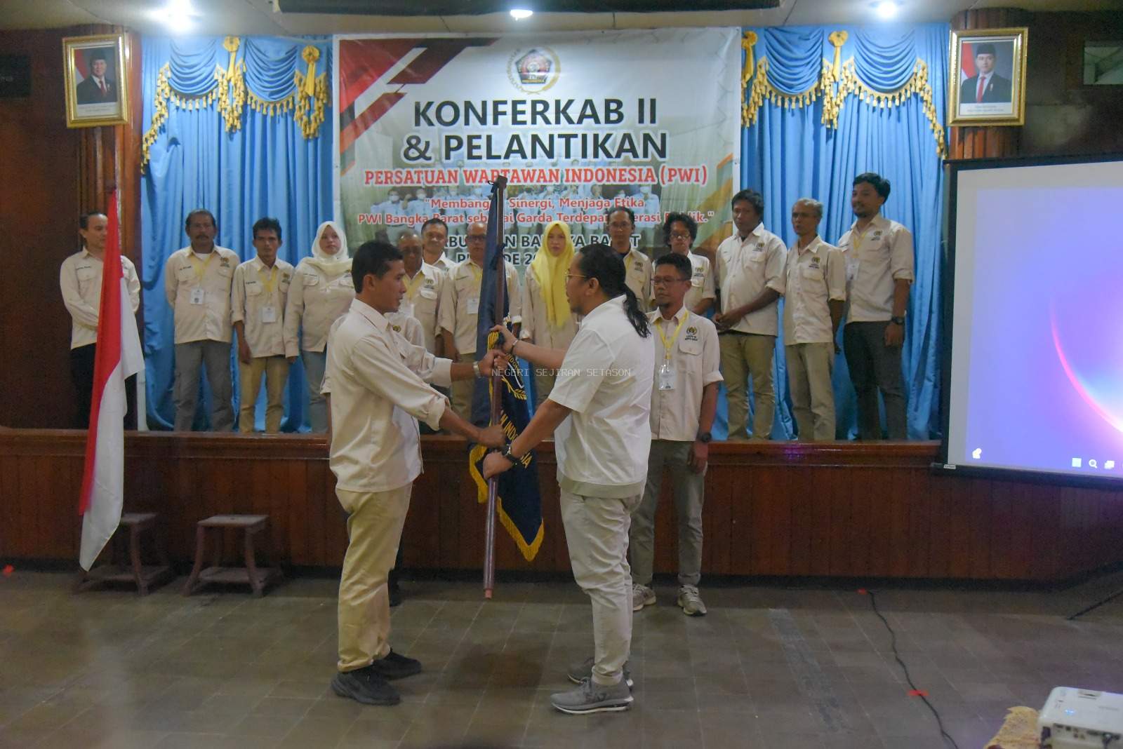 Pelantikan Pengurus PWI Bangka Barat 2026–2029, Bupati Markus Tekankan Pers Berkualitas